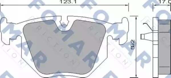 Гальмівні колодки дискові FOMAR FRICTION FO661481 - zapix