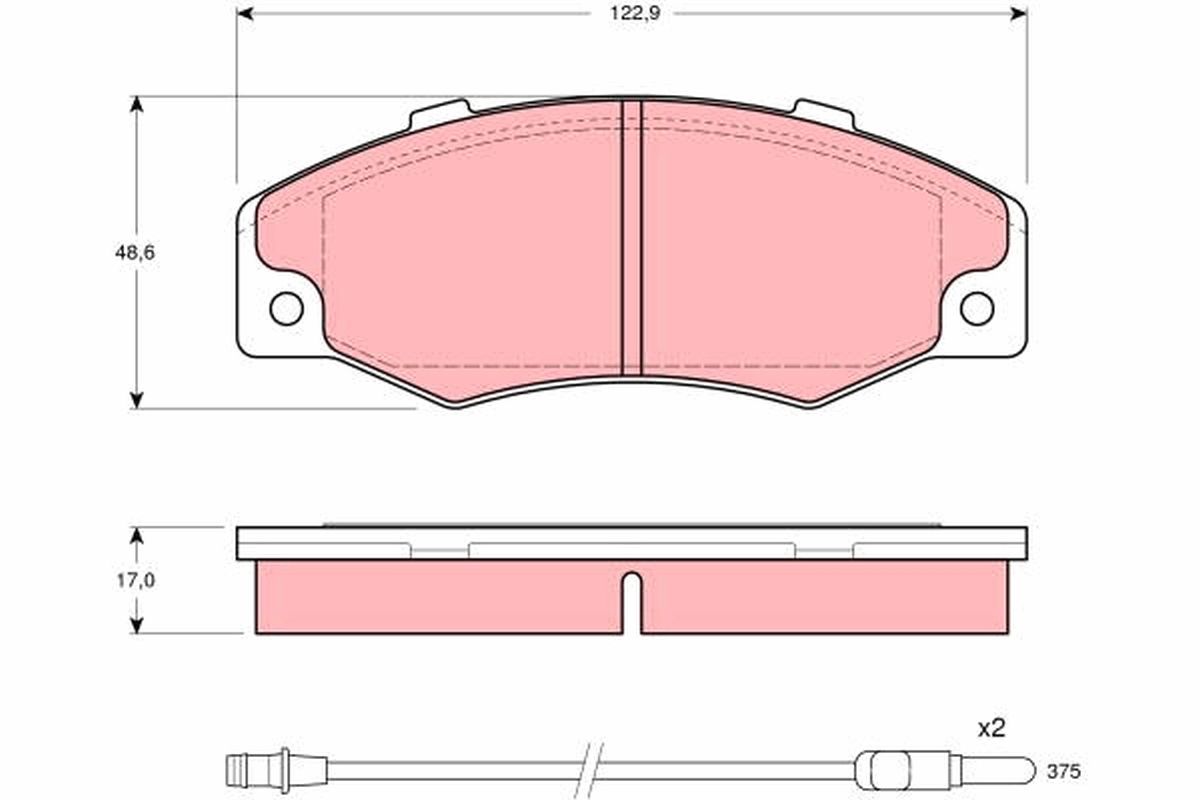 Гальмівні колодки дискові TRW GDB903 - zapix