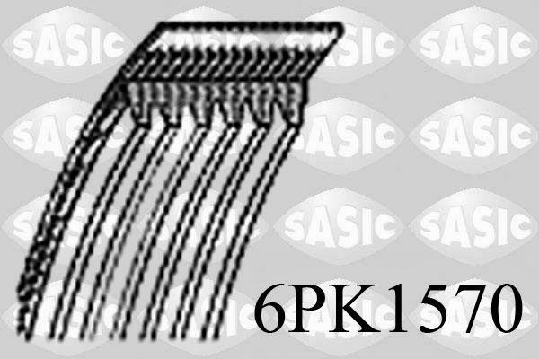 Поліклиновий ремінь SASIC 6PK1570 - zapix
