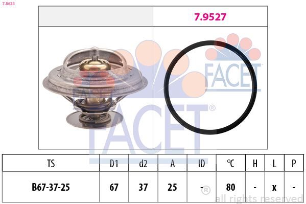 Термостат FACET 78623 - zapix