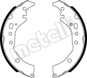 Гальмівні колодки ручника (барабанні) METELLI 530517 - zapix