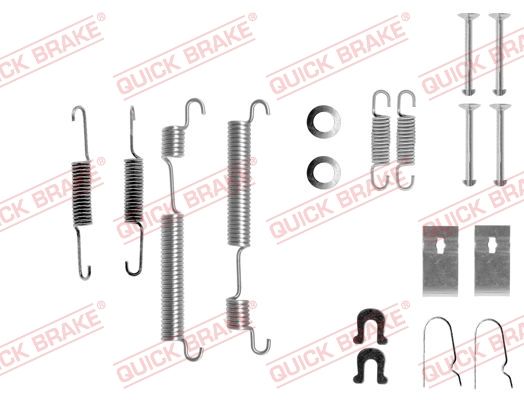 Монтажний комплект барабанних гальмівних колодок QUICK BRAKE 1050653 - zapix