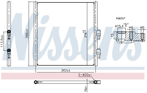 Радіатор кондиціонера NISSENS 941308 - zapix