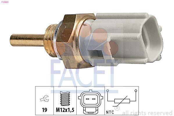 Датчик температури охолоджуючої рідини FACET 73323 - zapix