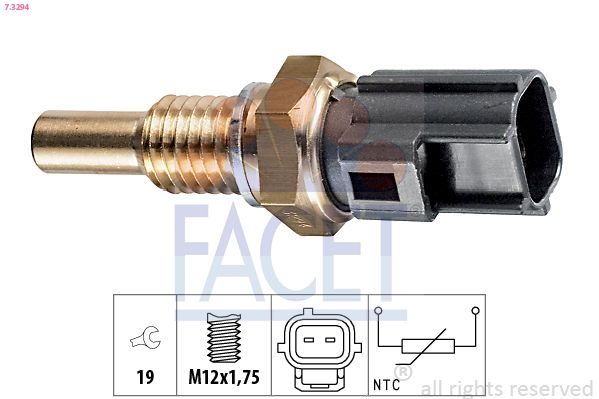 Датчик температури охолоджуючої рідини FACET 73294 - zapix