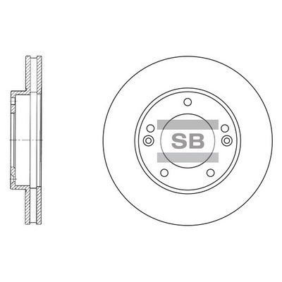 Гальмівний диск HI-Q SD2026 - zapix