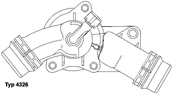 Термостат BORGWARNER (WAHLER) 432697D - zapix