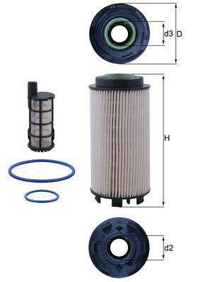 Паливний фільтр MAHLE KX4031KIT - zapix