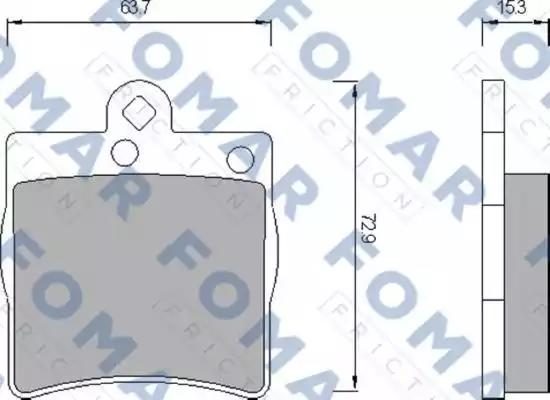 Гальмівні колодки дискові FOMAR FRICTION FO653581 - zapix