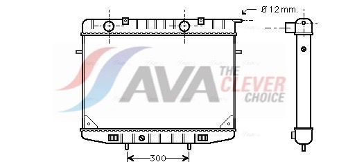 Радіатор охолодження двигуна AVA QUALITY COOLING OL2188 - zapix