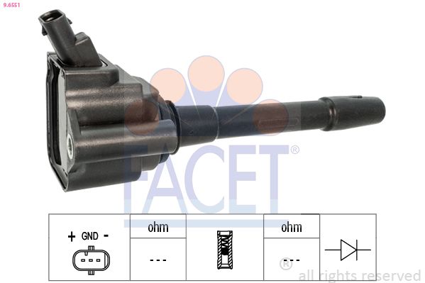 Котушка запалювання FACET 96551 - zapix