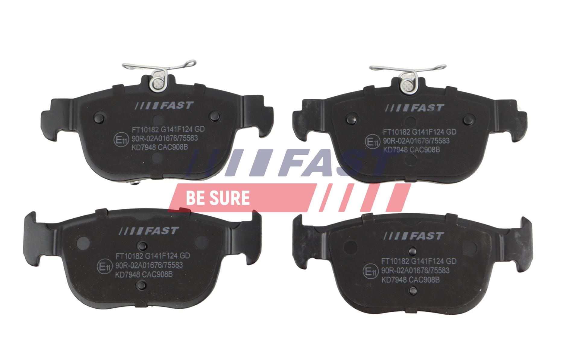 Гальмівні колодки дискові FAST FT10182 - zapix