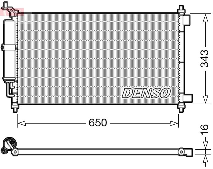 Радіатор кондиціонера DENSO DCN46020 - zapix