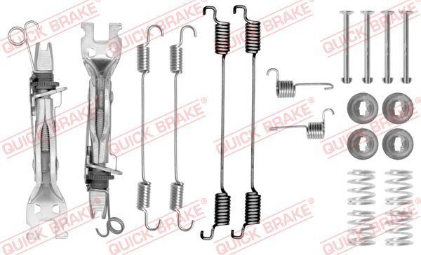 Монтажний комплект барабанних гальмівних колодок QUICK BRAKE 1050750S - zapix