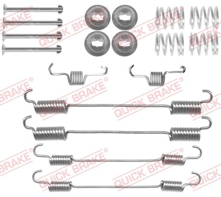 Монтажний комплект барабанних гальмівних колодок QUICK BRAKE 1050057 - zapix