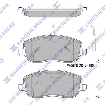 Тормозные колодки дисковые HI-Q SP1852