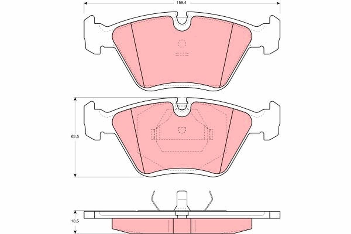 Гальмівні колодки дискові TRW GDB1355 - zapix