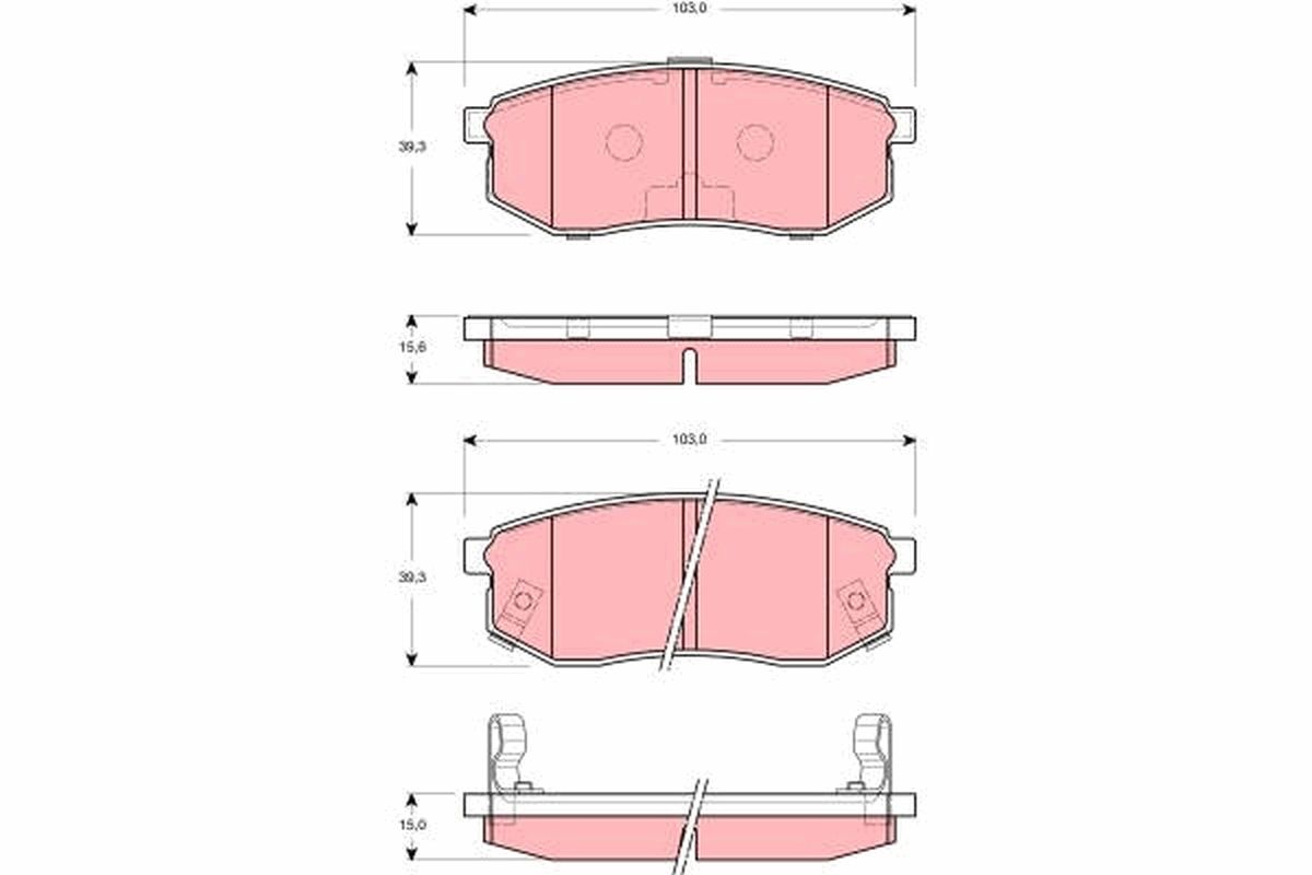 Гальмівні колодки дискові TRW GDB3260 - zapix