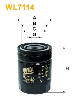 Оливний фільтр WIX FILTERS WL7114 - zapix