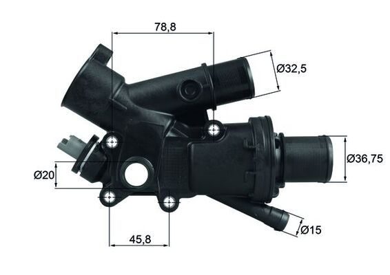 Термостат MAHLE TH4383 - zapix