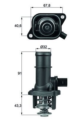 Термостат MAHLE TI16105 - zapix