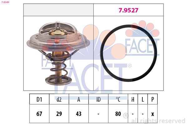 Термостат FACET 78549 - zapix