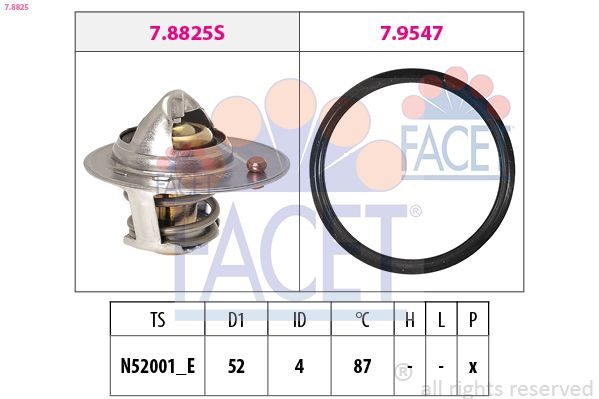 Термостат FACET 78825 - zapix