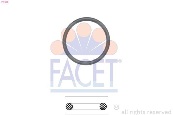 Прокладка термостата FACET 79660 - zapix