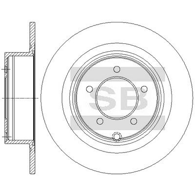 Гальмівний диск HI-Q SD4372 - zapix