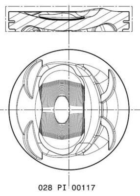 Поршень MAHLE 028PI00117001 - zapix
