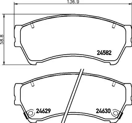 Гальмівні колодки дискові NISSHINBO NP5017 - zapix