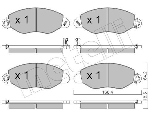 Гальмівні колодки дискові METELLI 2205360 - zapix