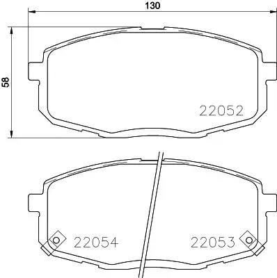 Гальмівні колодки дискові NISSHINBO NP6095 - zapix