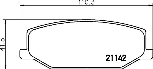 Гальмівні колодки дискові NISSHINBO NP9006 - zapix