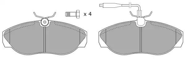 Гальмівні колодки дискові FREMAX FBP0915 - zapix