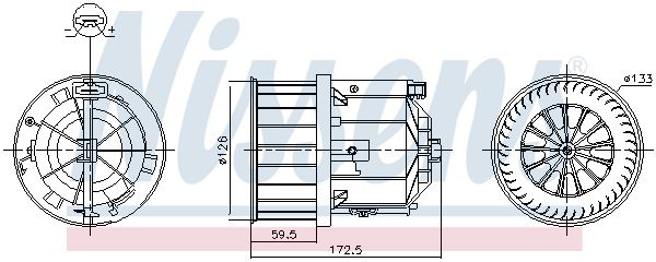 Вентилятор салону NISSENS 87632 - zapix