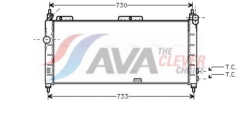 Радіатор охолодження двигуна AVA QUALITY COOLING OLA2203 - zapix
