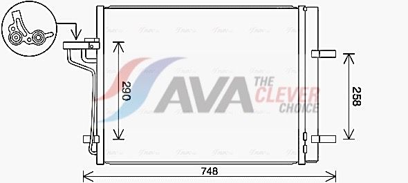 Радіатор кондиціонера AVA QUALITY COOLING FD5647D - zapix
