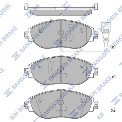 Тормозные колодки дисковые HI-Q SP1698