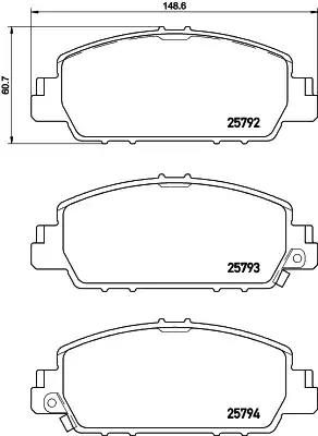 Гальмівні колодки дискові NISSHINBO NP8026 - zapix