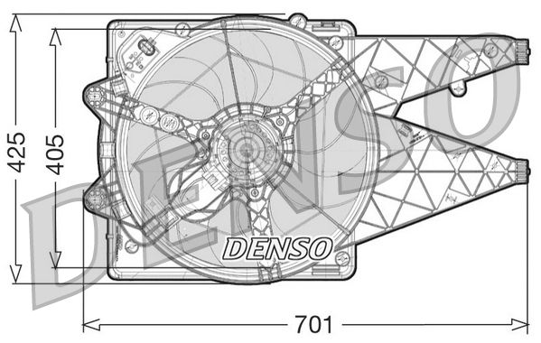 Вентилятор системи охолодження DENSO DER09101 - zapix
