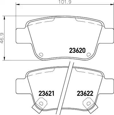 Гальмівні колодки дискові NISSHINBO NP1031 - zapix