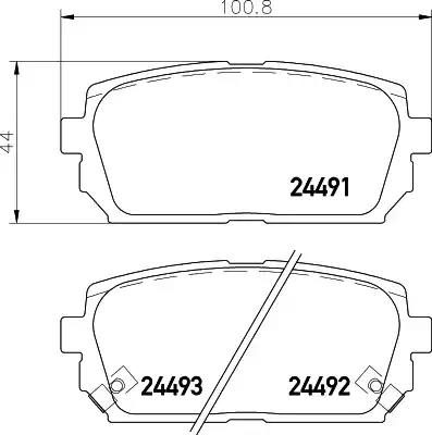 Гальмівні колодки дискові NISSHINBO NP6064 - zapix