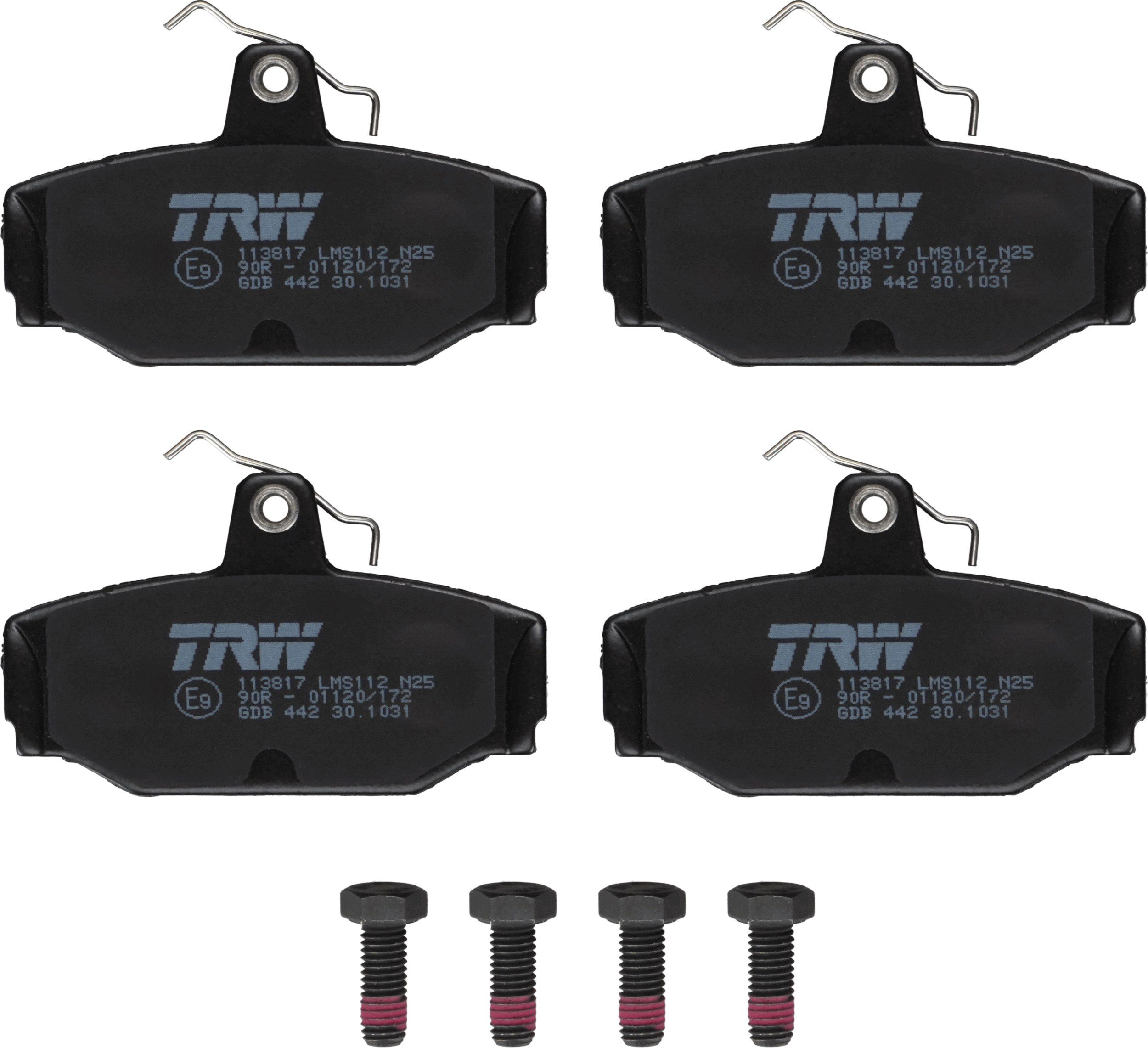 Гальмівні колодки дискові TRW GDB442 - zapix