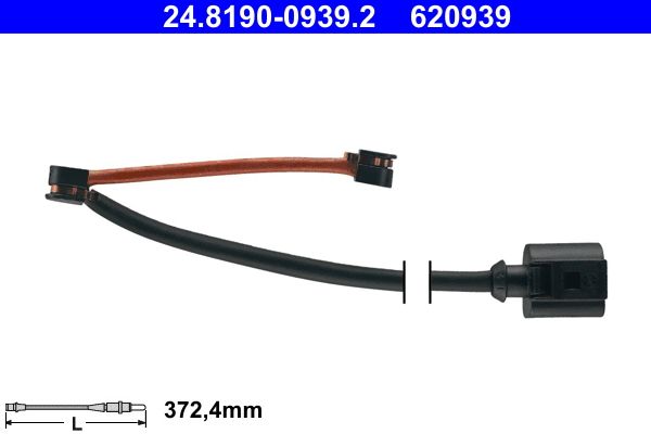 Датчик зносу гальмівних колодок ATE 24819009392 - zapix