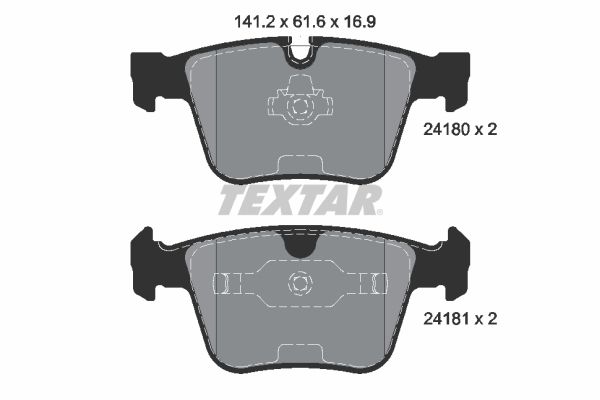 Гальмівні колодки дискові TEXTAR 2418001 - zapix