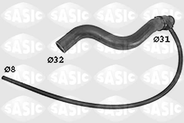 Патрубок системи охолодження SASIC SWH6819 - zapix