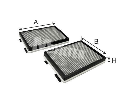 Фільтр салону MFILTER K905C2 - zapix