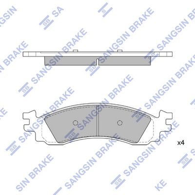 Гальмівні колодки дискові HI-Q SP1510 - zapix