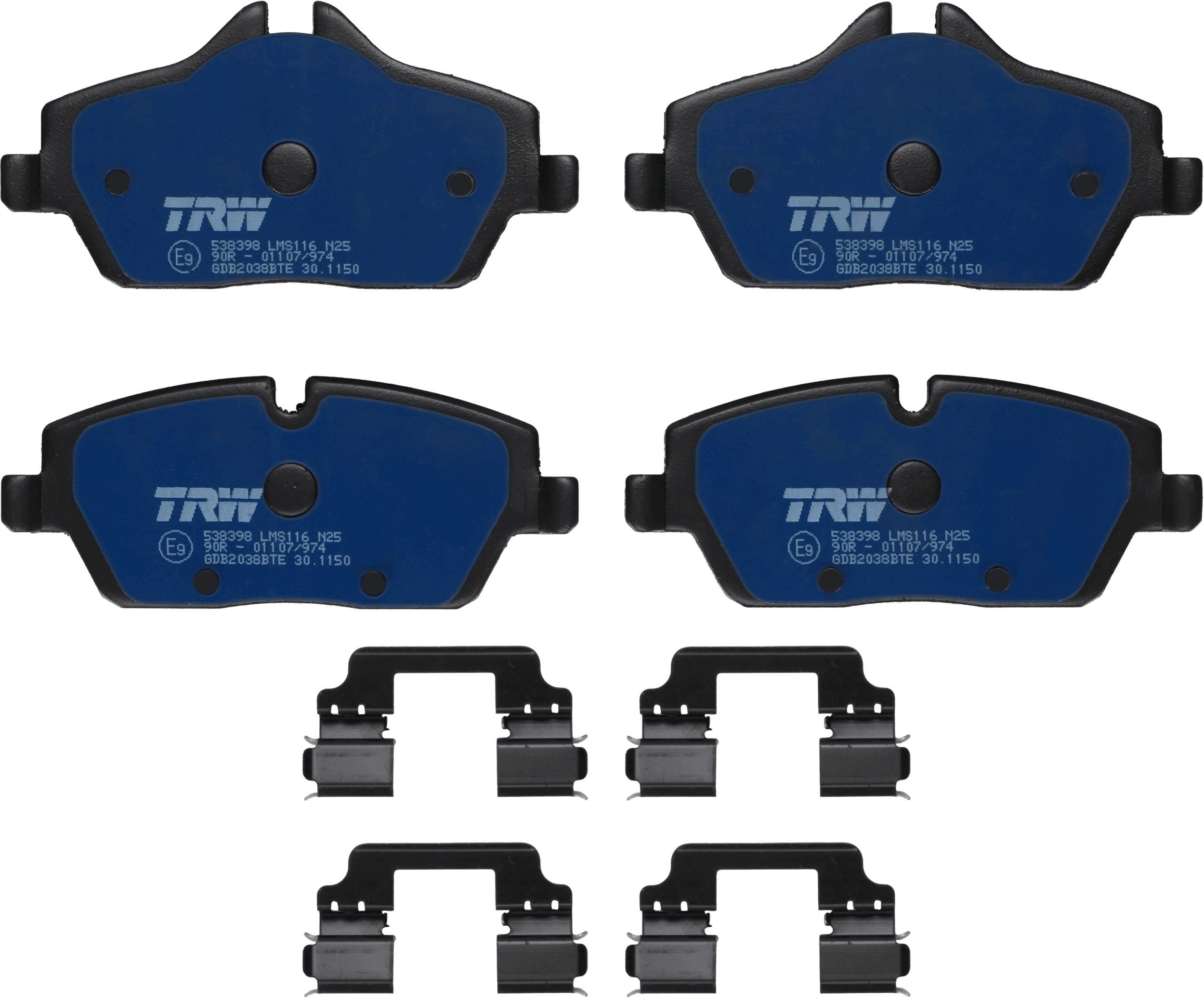 Гальмівні колодки дискові TRW GDB2038BTE - zapix